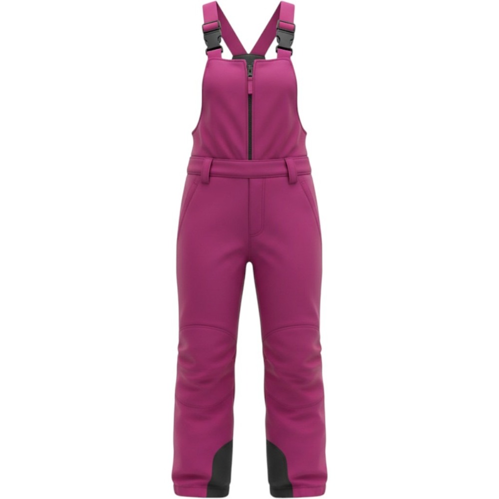 Lands End Kids Squall Snow Bibs Magenta Pink Insulated Winter Overalls Bib Pants